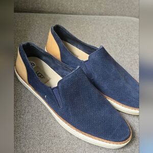 UGG Women's Blue and Tan Loafers